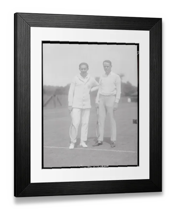Framed Print : Jean Borotra with Cenuric Major Framed Print : Jean Borotra with Cenuric Major