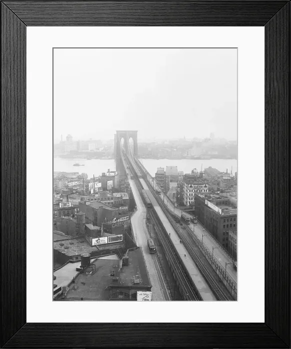 Framed Print : View of Brooklyn Bridge Framed Print : View of Brooklyn Bridge