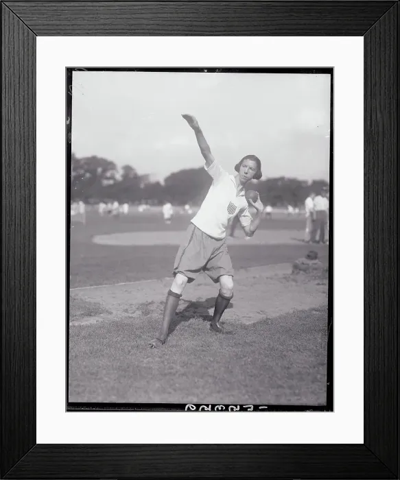 Framed Print : Athlete Throwing Shot Put Framed Print : Athlete Throwing Shot Put