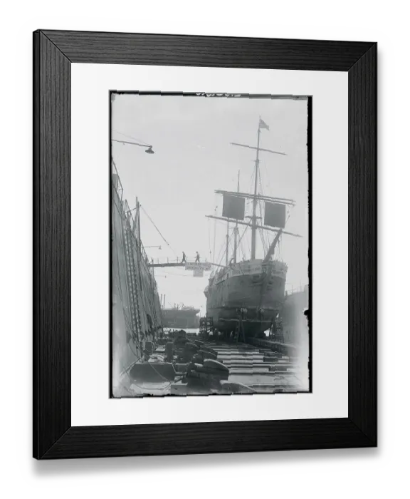 Framed Print : Old Convict Ship in Drydock Framed Print : Old Convict Ship in Drydock