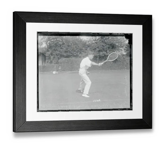 Framed Print : Maurice McLaughlin Playing Tennis Framed Print : Maurice McLaughlin Playing Tennis