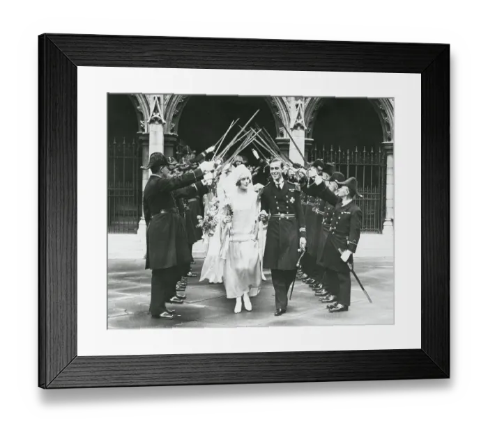Framed Print : Mountbatten Marries 1922 Framed Print : Mountbatten Marries 1922