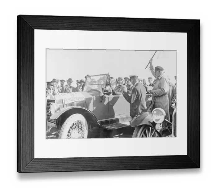 Framed Print : Woman Racecar Driver Framed Print : Woman Racecar Driver