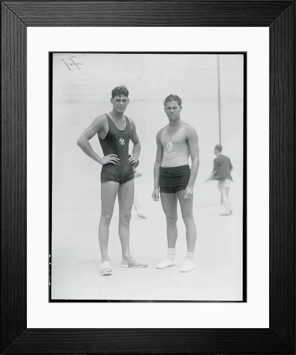 Framed Print : Two Swimming Champions Framed Print : Two Swimming Champions