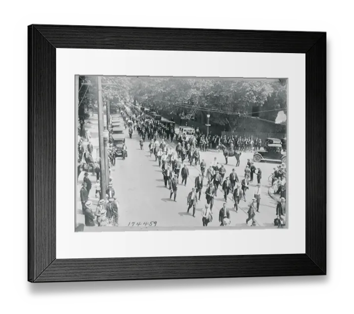 Framed Print : Strikers Parading in Buffalo Framed Print : Strikers Parading in Buffalo