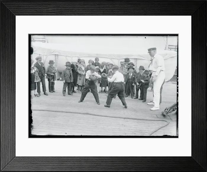 Framed Print : Little People Boxing Framed Print : Little People Boxing