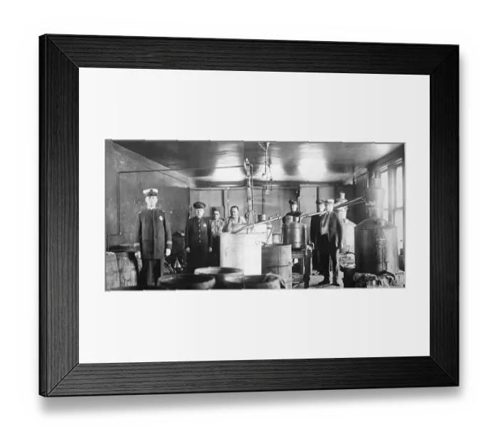 Framed Print : Giant Moonshine Operation W / Stlls;Police Framed Print : Giant Moonshine Operation W / Stlls;Police