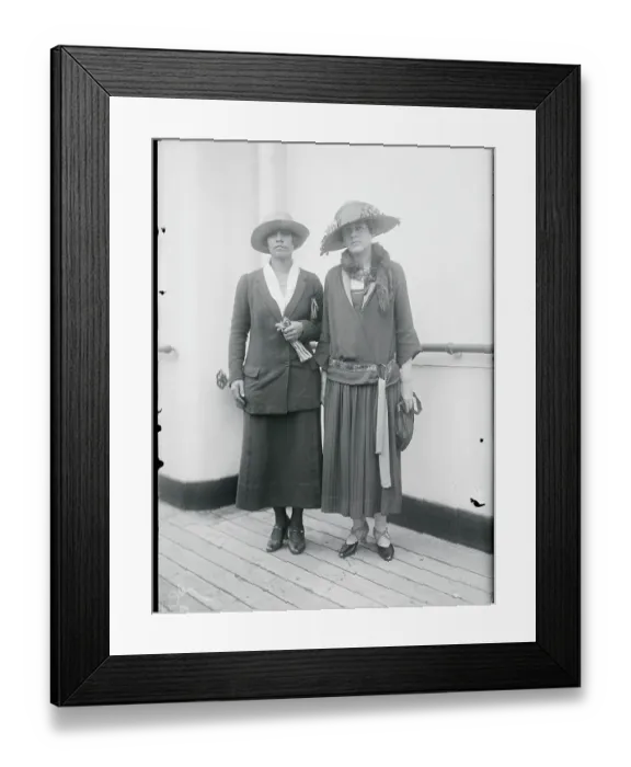 Framed Print : Molla Mallory and Edith Sigourney Framed Print : Molla Mallory and Edith Sigourney