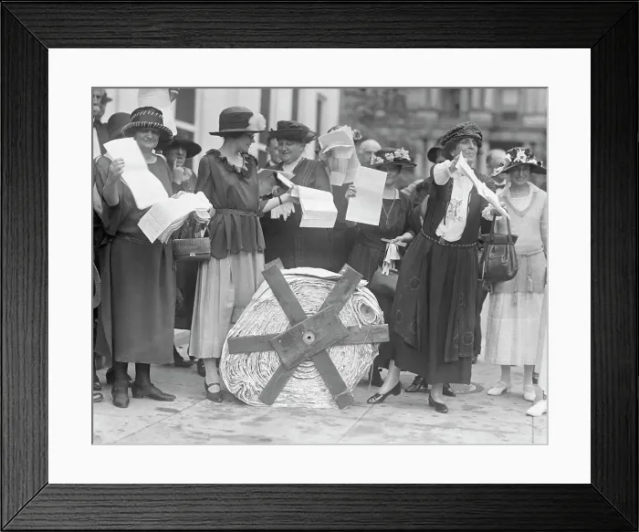 Framed Print : Group of Woman Protesters Framed Print : Group of Woman Protesters