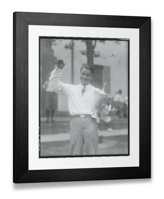 Framed Print : Gene Sarazen Holding Trophy Framed Print : Gene Sarazen Holding Trophy