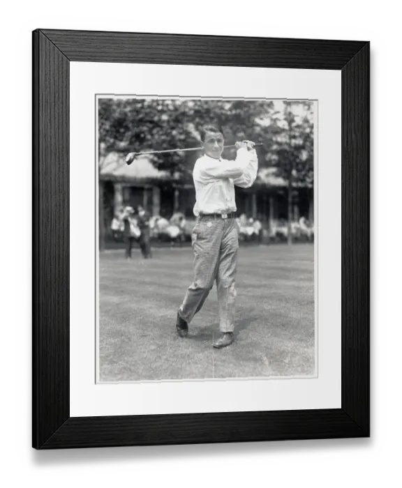 Framed Print : Gene Sarazen Swinging Golf Club Framed Print : Gene Sarazen Swinging Golf Club