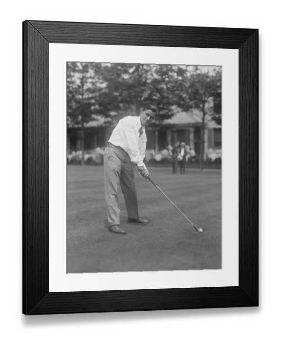 Framed Print : Gene Sarazen Playing Golf Framed Print : Gene Sarazen Playing Golf