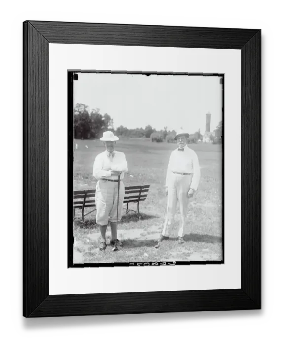 Framed Print : Charles F. Hughes and Henry Wallace on Golf Course Framed Print : Charles F. Hughes and Henry Wallace on Golf Course