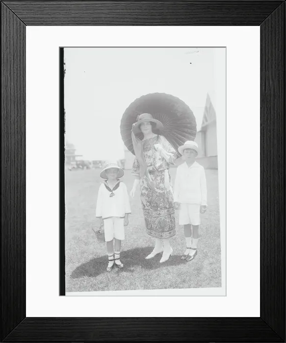 Framed Print : John Black Swinging Club on Golf Course