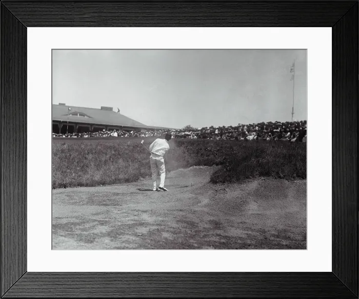Framed Print : Bobby Jones Swinging Golf Club