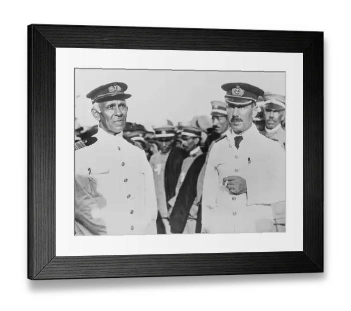 Framed Print : Portuguese Aviators after Flying Across South Atlantic Ocean Framed Print : Portuguese Aviators after Flying Across South Atlantic Ocean