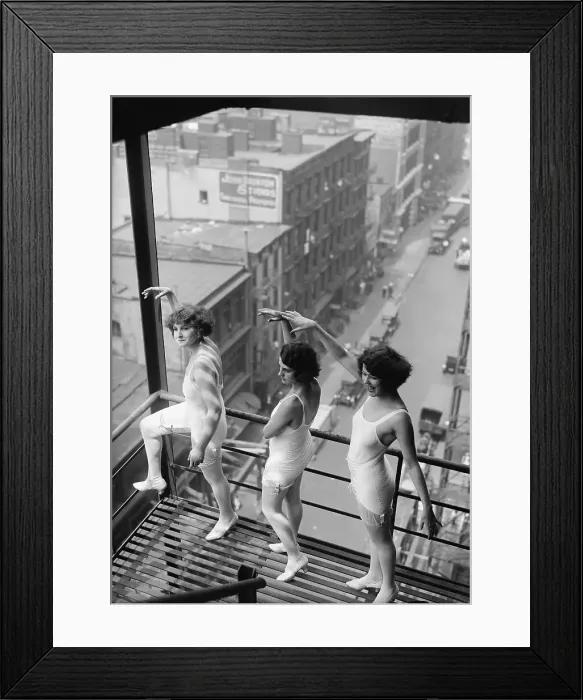 Framed Print : Dancers Practicing Outdoors Framed Print : Dancers Practicing Outdoors