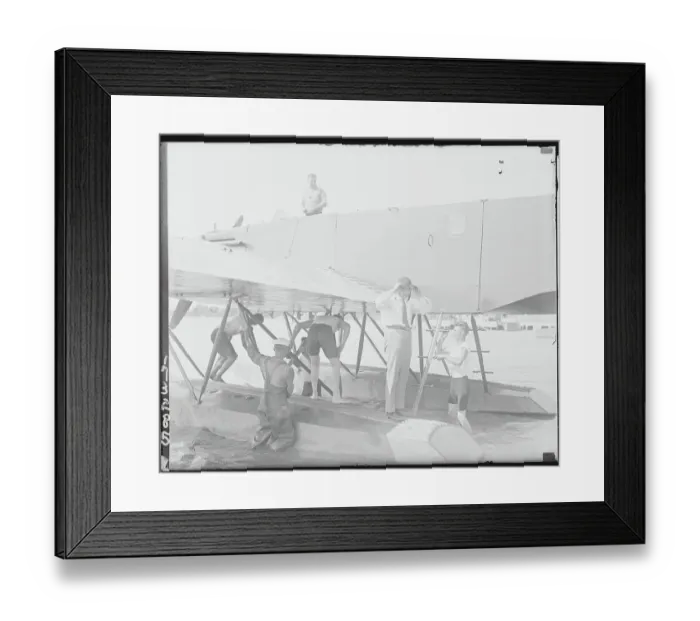 Framed Print : A. G. H. Fokker and His Airplane Framed Print : A. G. H. Fokker and His Airplane