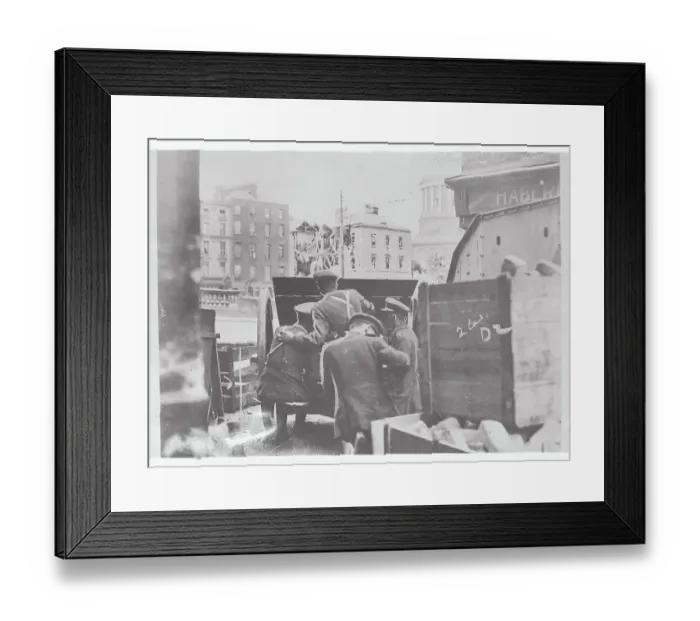 Framed Print : Soldiers Working with Weaponry Framed Print : Soldiers Working with Weaponry