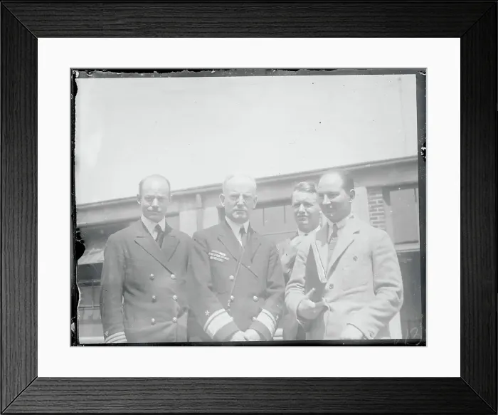 Framed Print : A. H. G. Fokker and Naval Officers Framed Print : A. H. G. Fokker and Naval Officers