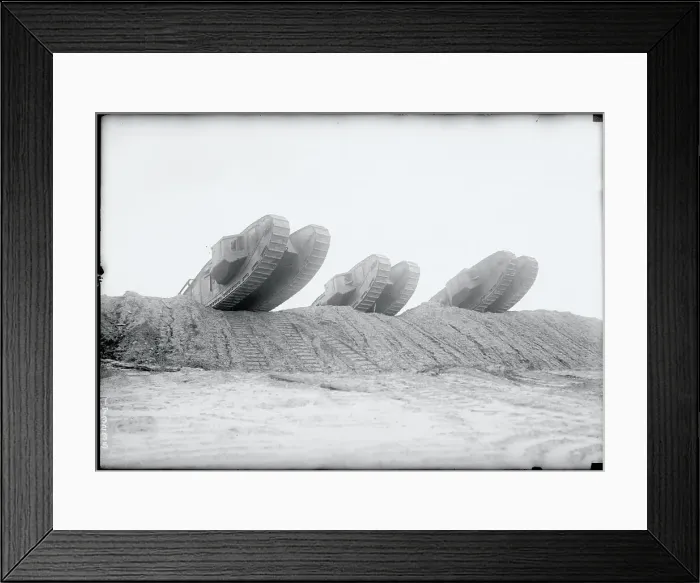 Framed Print : Tanks Atop Mound Framed Print : Tanks Atop Mound
