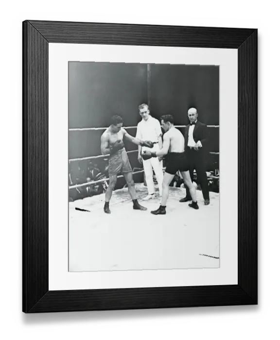 Framed Print : Boxers in Corner Action Framed Print : Boxers in Corner Action