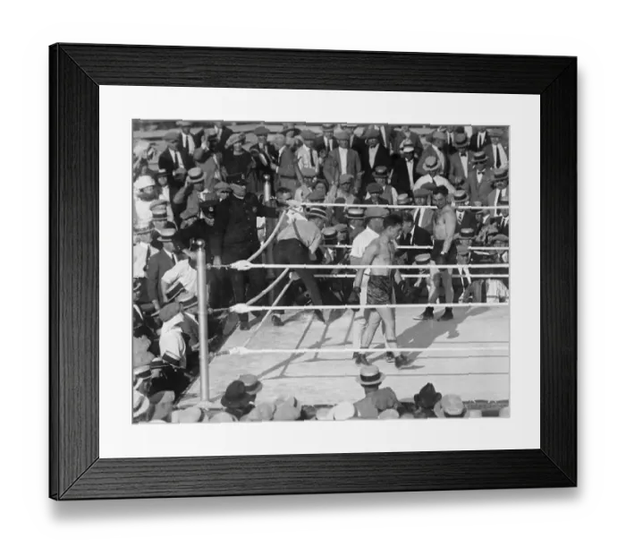 Framed Print : Benny Leonard and Rocky Kansas in Ring Framed Print : Benny Leonard and Rocky Kansas in Ring