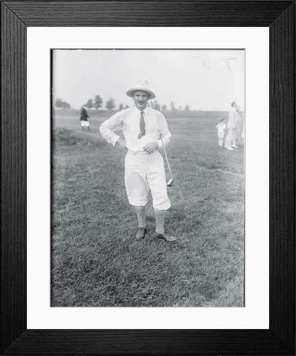 Framed Print : Walter Hagen Posing with Golf Club Framed Print : Walter Hagen Posing with Golf Club