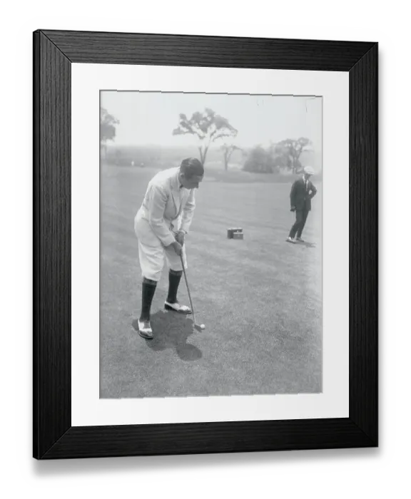 Framed Print : Walter Hagen in Golfing Pose Framed Print : Walter Hagen in Golfing Pose