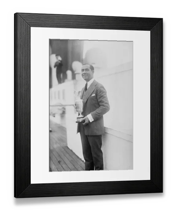 Framed Print : Golfer Walter Hagen Holding Trophy Framed Print : Golfer Walter Hagen Holding Trophy