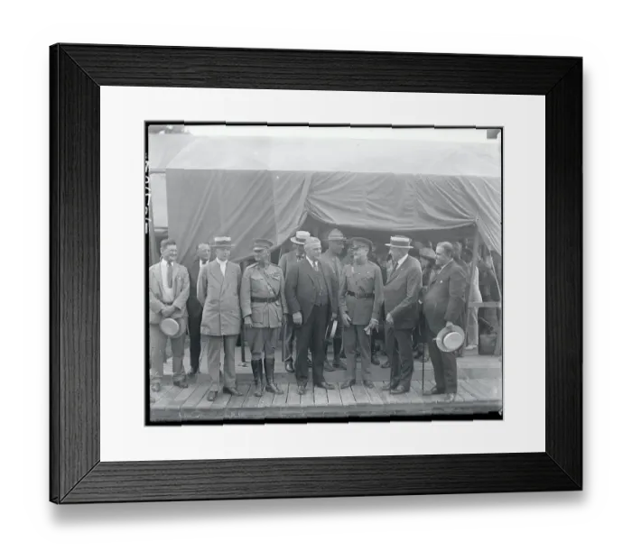 Framed Print : President Harding with Military Officers and Governors Framed Print : President Harding with Military Officers and Governors