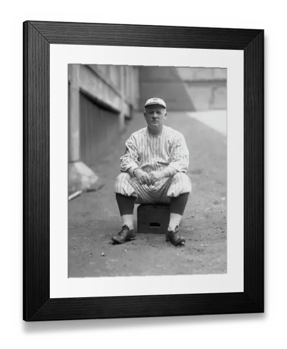 Framed Print : Giant Manager John J. McGraw Relaxing on Crate Framed Print : Giant Manager John J. McGraw Relaxing on Crate
