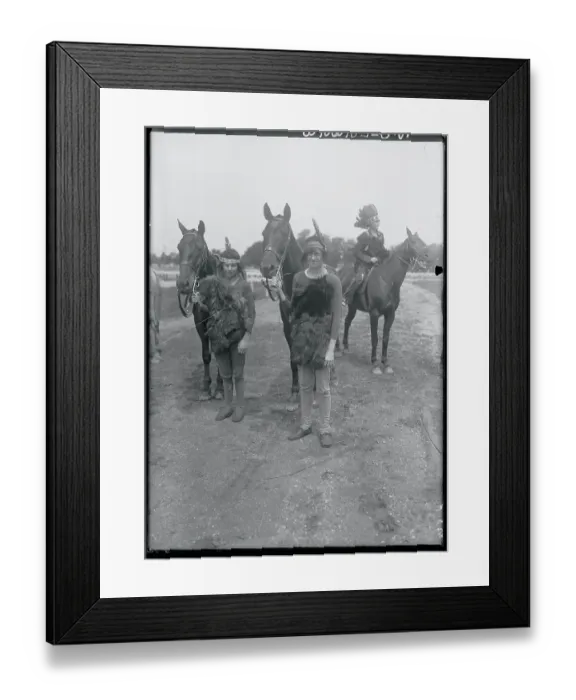 Framed Print : Socialites Wearing Indian Costumes Framed Print : Socialites Wearing Indian Costumes