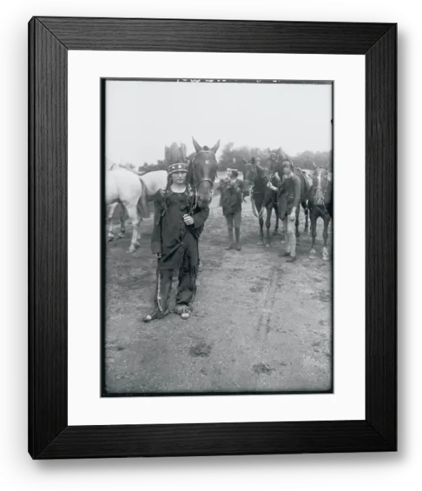 Framed Print : Socialite Wearing Indian Costume Framed Print : Socialite Wearing Indian Costume