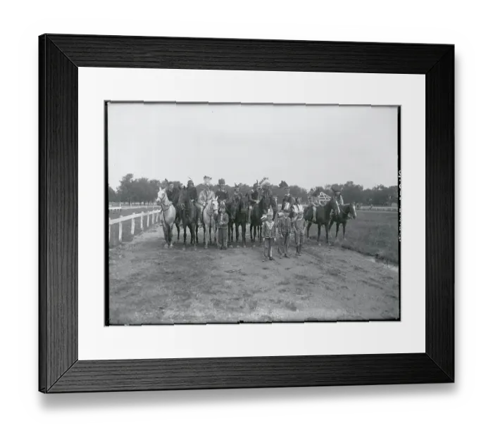 Framed Print : Society Members Wearing Indian Costumes Framed Print : Society Members Wearing Indian Costumes