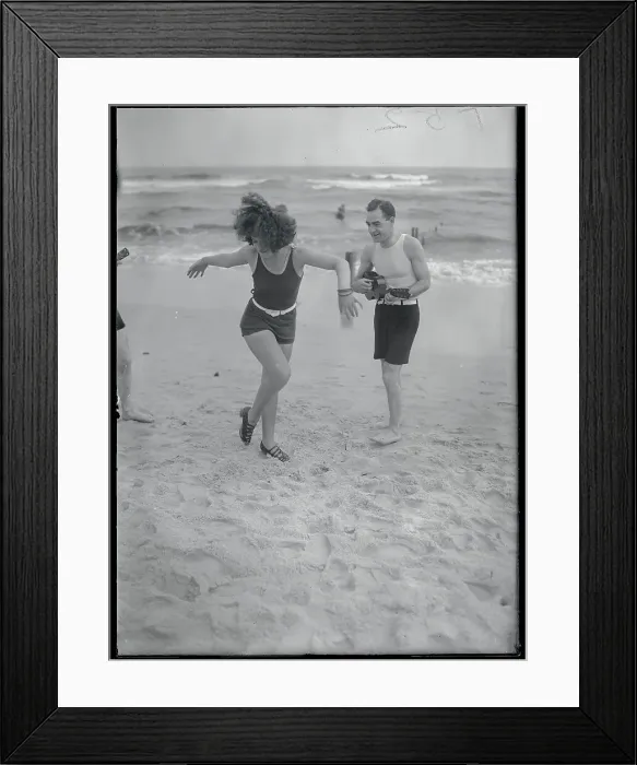 Framed Print : Bee Jackson Dancing on the Beach Framed Print : Bee Jackson Dancing on the Beach