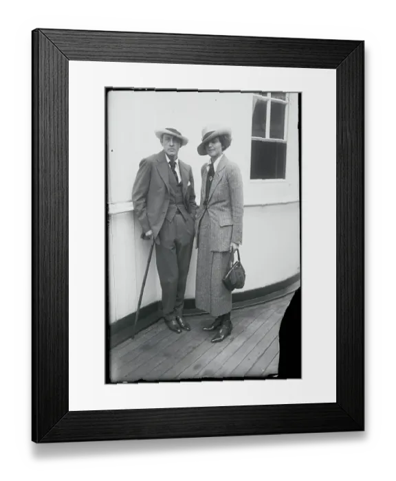 Framed Print : Portrait of John Barrymore and Michael Strange Framed Print : Portrait of John Barrymore and Michael Strange