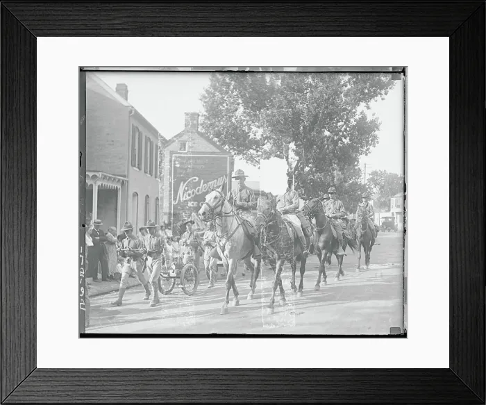 Framed Print : General on Horseback Leading Parade Framed Print : General on Horseback Leading Parade