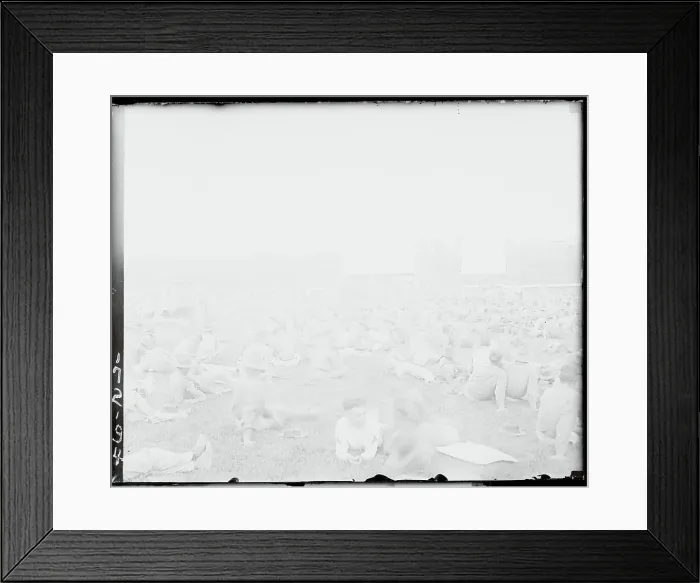 Framed Print : Soldiers Lounging on Ground Framed Print : Soldiers Lounging on Ground