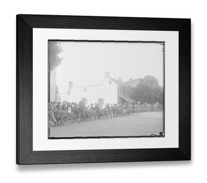 Framed Print : Marines Procession with Wagons Framed Print : Marines Procession with Wagons