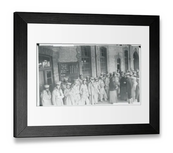 Framed Print : Wounded Soldiers from the War Framed Print : Wounded Soldiers from the War