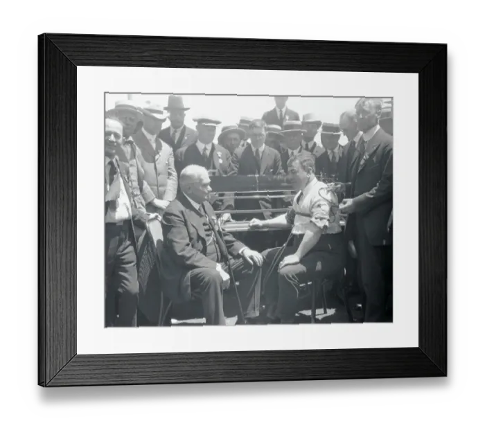 Framed Print : William Pinkerton Questioning Chief of Police