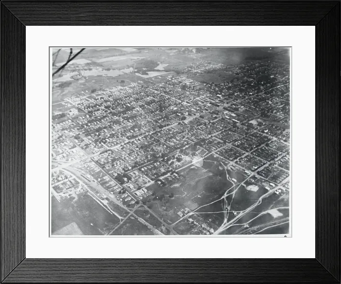 Framed Print : Aerial View of Herrin Mine District Framed Print : Aerial View of Herrin Mine District