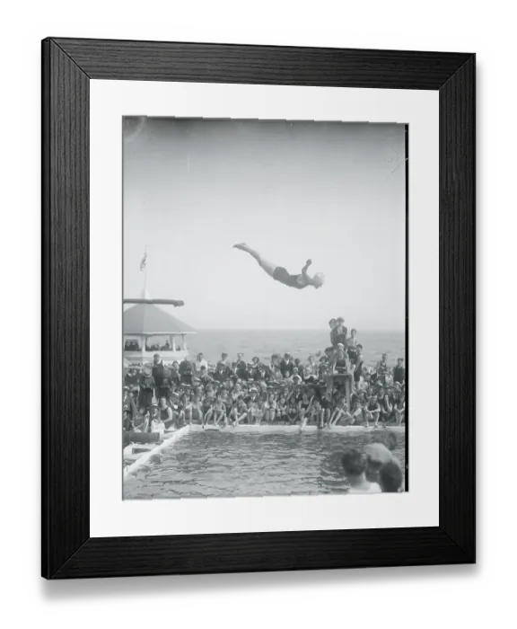 Framed Print : Aileen Riggin Diving