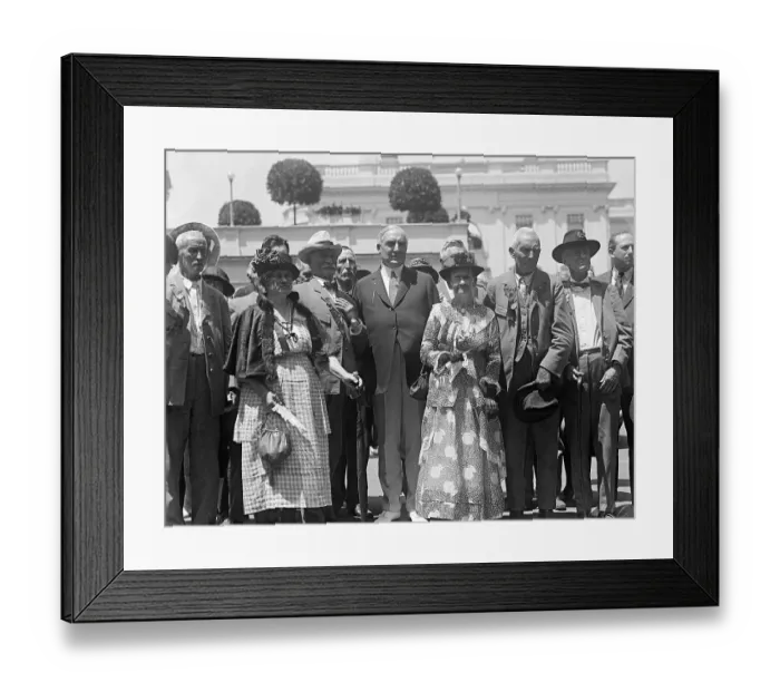 Framed Print : President Harding Honoring Civil War Veterans Framed Print : President Harding Honoring Civil War Veterans