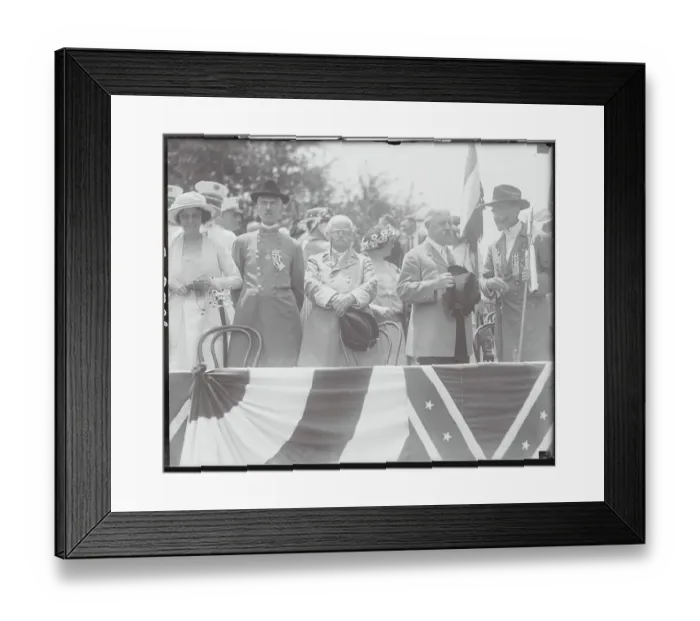 Framed Print : Veteran General and Affiliates in Grandstand Framed Print : Veteran General and Affiliates in Grandstand