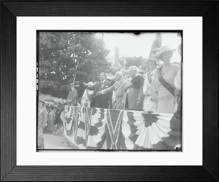 Framed Print : Governor of Virginia and Visitors at Veteran Ceremony Framed Print : Governor of Virginia and Visitors at Veteran Ceremony