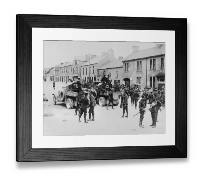 Framed Print : Soldiers with Tanks Overtaking Ulster Framed Print : Soldiers with Tanks Overtaking Ulster