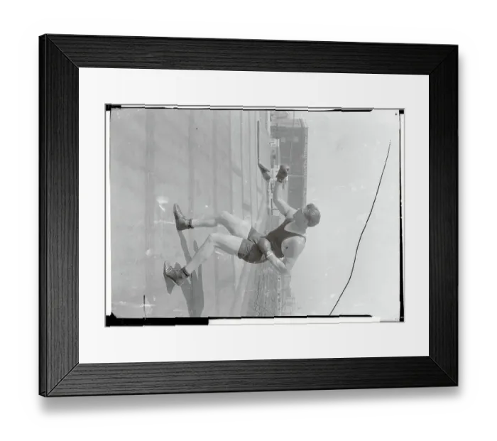 Framed Print : Jack Dempsey Conditioning Himself Framed Print : Jack Dempsey Conditioning Himself