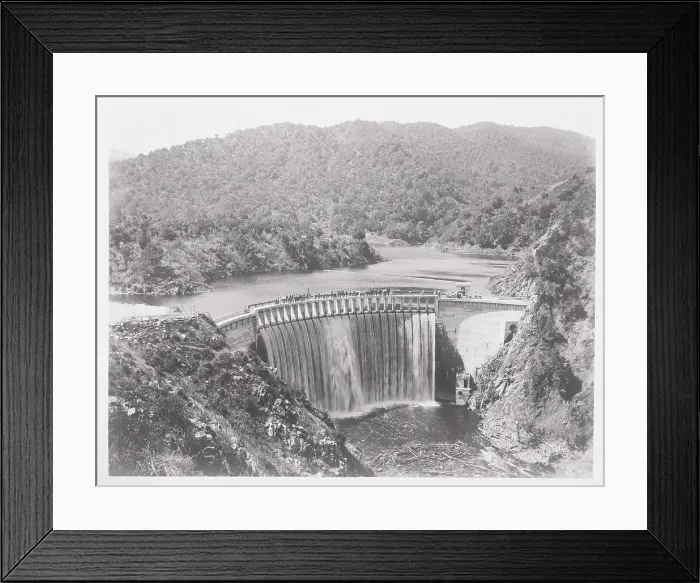 Framed Print : Dam with Flowing Water Framed Print : Dam with Flowing Water